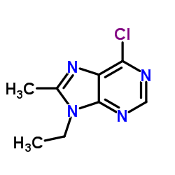 6-Chloro-9-ethyl-8-methyl-9H-purine Structure