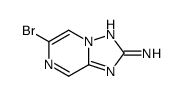6-溴-[1,2,4]噻唑并[1,5-a]吡嗪-2-胺结构式