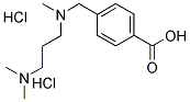 4-{[(3-二甲氨基丙基)-甲基-氨基]-甲基}-苯甲酸二盐酸盐结构式