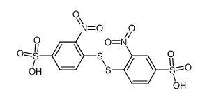 3,3'-dinitro-4,4'-disulfanediyl-bis-benzenesulfonic acid Structure