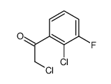 2-氯-1-(2-氯-3-氟苯基)乙酮结构式
