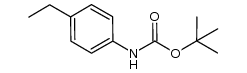 tert-butyl N-(p-ethylphenyl)carbamate Structure