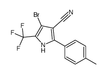 4-bromo-2-(4-methylphenyl)-5-(trifluoromethyl)-1H-pyrrole-3-carbonitrile Structure