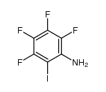 2-iodo-3,4,5,6-tetrafluoroaniline Structure