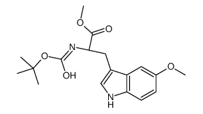 METHYL (S)-2-(N-BOC-AMINO)-3-(5-METHOXYINDOL-3-YL)PROPIONATE Structure