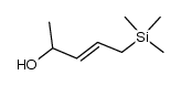 5-(trimethylsilyl)pent-3-en-2-ol结构式