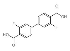 3,3'-DIFLUORO-[1,1'-BIPHENYL]-4,4'-DICARBOXYLIC ACID Structure