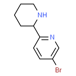 5-bromo-2-(piperidin-2-yl)pyridine Structure