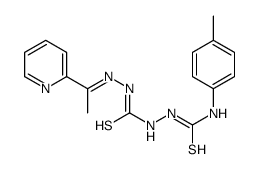 1-(4-methylphenyl)-3-[[(E)-1-pyridin-2-ylethylideneamino]carbamothioylamino]thiourea结构式