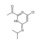 6-氯-N-(1-甲基乙基)-2-(甲基亚磺酰基)-4-嘧啶胺结构式