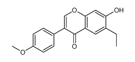 6-ethyl-7-hydroxy-3-(4-methoxyphenyl)chromen-4-one结构式