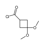 Cyclobutanecarbonyl chloride, 3,3-dimethoxy- (9CI)结构式