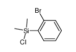 (o-bromophenyl)dimethylsilyl chloride Structure