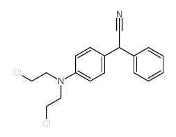Benzeneacetonitrile,4-[bis(2-chloroethyl)amino]-a-phenyl- Structure