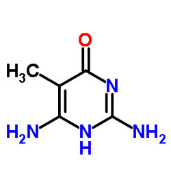 4(1H)-Pyrimidinone, 2,6-diamino-5-methyl- (9CI) Structure