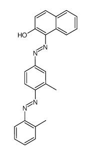 1-[[3-methyl-4-[(2-methylphenyl)azo]phenyl]azo]-2-naphthol结构式
