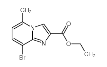 8-溴-5-甲基咪唑并[1,2-a]吡啶-2-羧酸乙酯结构式