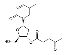 1-(3-O-levulinyl-2-deoxy-β-D-ribofuranosyl)-5-methyl-2-pyrimidinone Structure