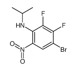 4-Bromo-2,3-difluoro-N-isopropyl-6-nitroaniline结构式