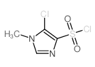 5-氯-1-甲基-1h-咪唑-4-磺酰氯结构式