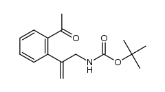 tert-butyl (2-(2-acetylphenyl)allyl)carbamate Structure