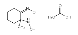 2-羟基氨基-2-甲基-1-环己酮肟乙酸酯结构式