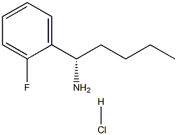 (1S)-1-(2-FLUOROPHENYL)PENTYLAMINE HYDROCHLORIDE Structure