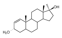 17α-Methyl-5α-androst-1-en-3β,17β-diol结构式