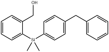 {2-[(4-Benzylphenyl)dimethylsilyl]phenyl}methanol Structure