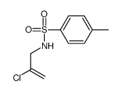 N-(2-chloroprop-2-enyl)-4-methylbenzenesulfonamide结构式
