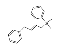 (E)-1-[dimethyl(phenyl)silyl]-4-phenylbut-2-ene Structure