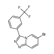 6-bromo-3-(3-(trifluoromethyl)phenyl)-[1,2,4]triazolo[4,3-a]pyridine结构式