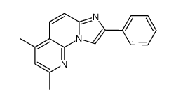 2,4-dimethyl-8-phenyl-imidazo[1,2-a][1,8]naphthyridine Structure