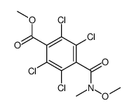 N-Methoxy-N-methyl-2,3,5,6-tetrachloroterephthalamic acid methyl ester结构式