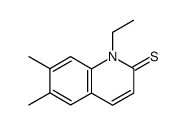 Carbostyril,1-ethyl-6,7-dimethyl-2-thio- (7CI,8CI) Structure