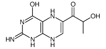 2-amino-6-(2-hydroxypropanoyl)-5,8-dihydro-1H-pteridin-4-one Structure