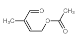 3-甲酰基丁-2-烯基乙酸酯结构式