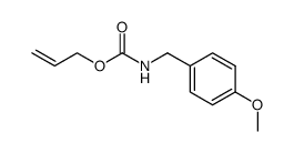 N-(Allyloxycarbonyl)-p-methoxybenzylamine结构式