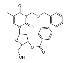 [(2R,3S,5R)-2-(hydroxymethyl)-5-[5-methyl-2,4-dioxo-3-(phenylmethoxymethyl)pyrimidin-1-yl]oxolan-3-yl] benzoate结构式