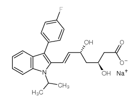 (3S,5R)-Fluvastatin Sodium Salt Structure