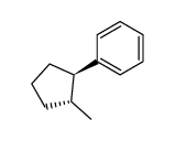trans 1-methyl-2-phenylcyclopentane结构式