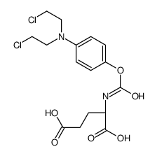 (2S)-2-[[4-[bis(2-chloroethyl)amino]phenoxy]carbonylamino]pentanedioic acid结构式