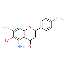 6-hydroxy-4',5,7-triaminoflavone结构式