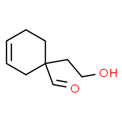 3-Cyclohexene-1-carboxaldehyde, 1-(2-hydroxyethyl)- (9CI) Structure
