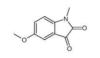 5-甲氧基-1-甲基二氢吲哚-2,3-二酮结构式