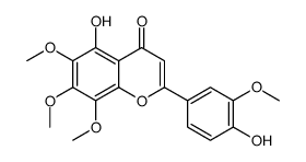 5,4'-Dihydroxy-6,7,8,3'-tetramethoxyflavone结构式