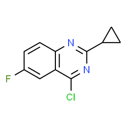 4-chloro-2-cyclopropyl-6-fluoroquinazoline Structure