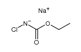ethyl N-chloro-N-sodiocarbamate结构式
