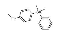 phenyl(p-methoxyphenyl)dimethylstannane结构式