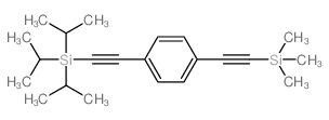 三异丙基((4-((三甲基甲硅烷基)乙炔)苯基)乙炔)硅烷结构式
